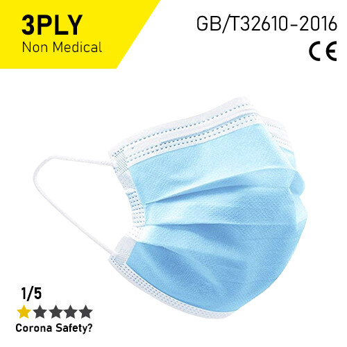 Hygieneschutzmasken / 3ply - 50er Packung Hygieneschutzmasken / 3ply - 50er Packung