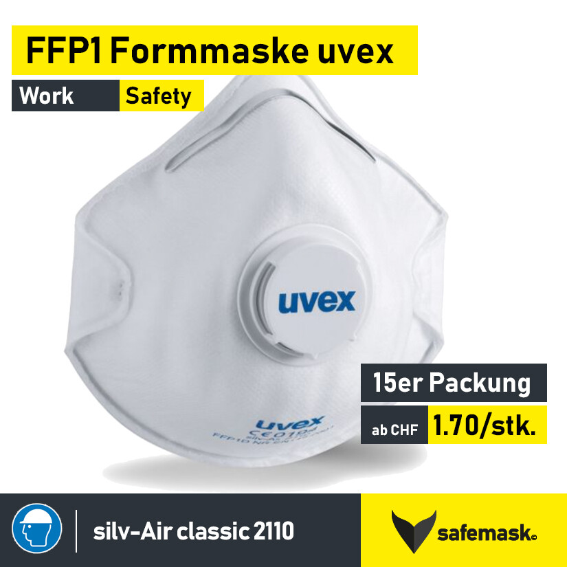 FFP1-Atemschutz-Formmaske uvex silv-Air c 2110