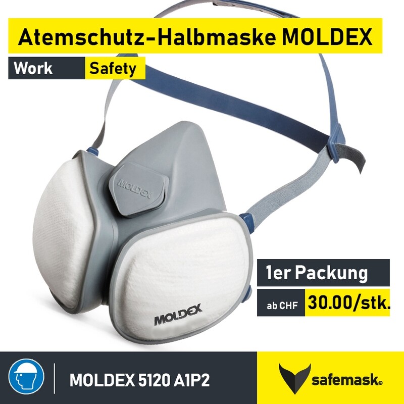 Atemschutz-Halbmaske MOLDEX COMPACT MASK 5120 A1P2