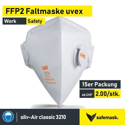 FFP2-Atemschutz-Faltmaske uvex silv-Air c 3210