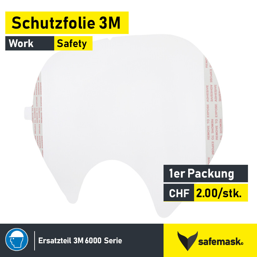 Schutzfolie Vollmaske 3M Serie 6000
