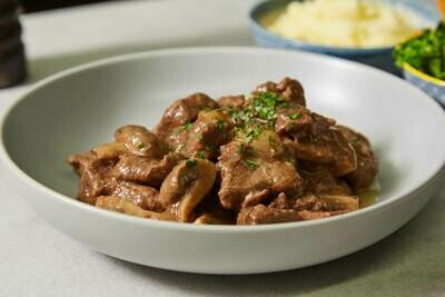 Homemade Slow Cooked Beef Bourguignon with Creamy Mash Potato (GF) (Serves 6 or 8)
