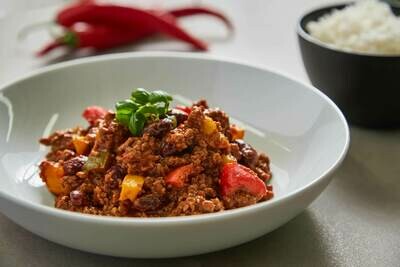 Homemade Chilli Con Carne with Basmati Rice ( Serves 6 or 8) (GF)