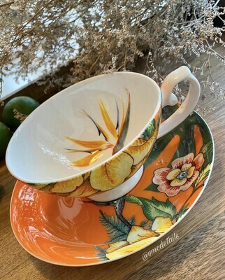 4 TAZAS TÉ TROPICAL AVE DEL PARAISO