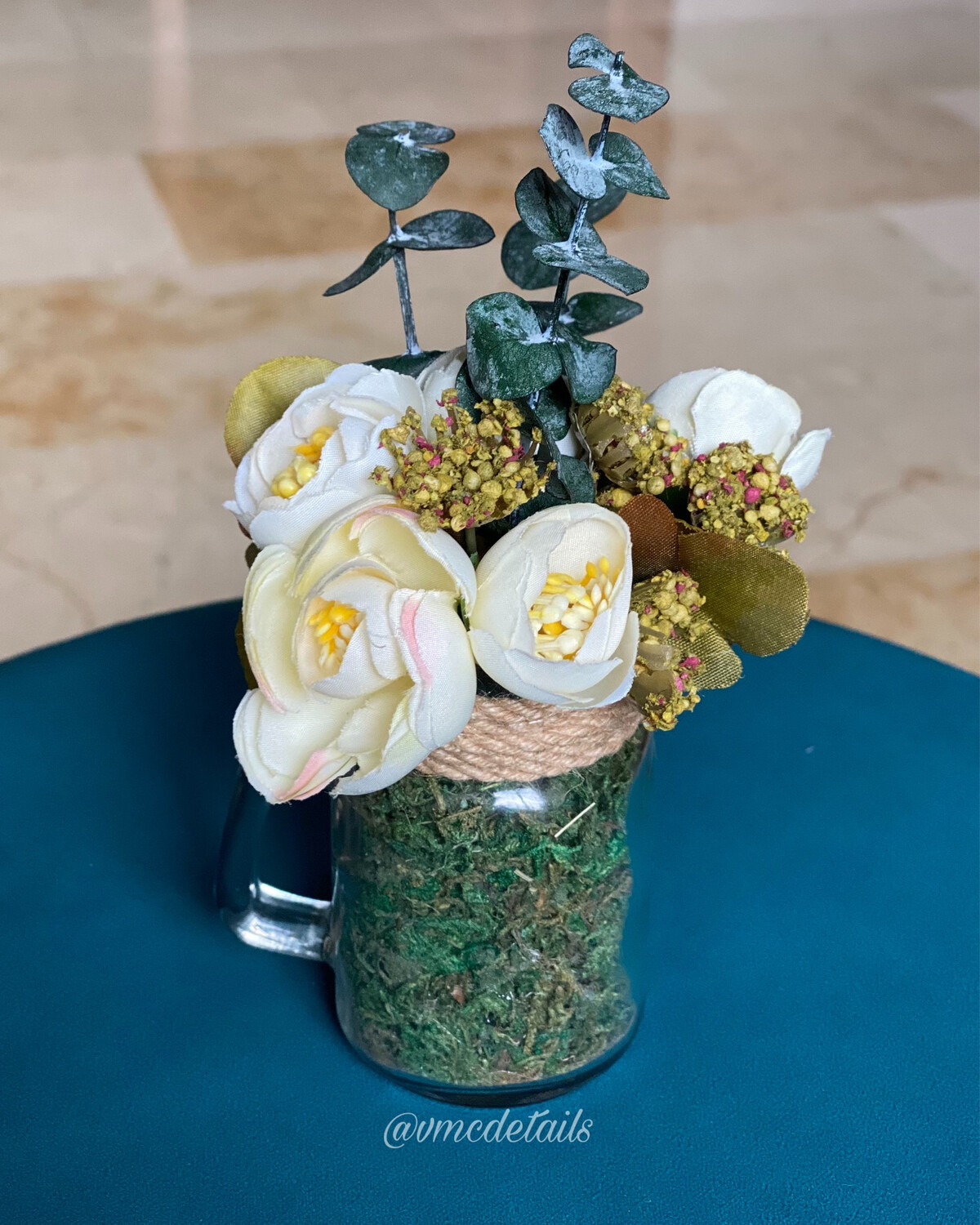 MINI PUCHERO FLORAL EUCALIPTO