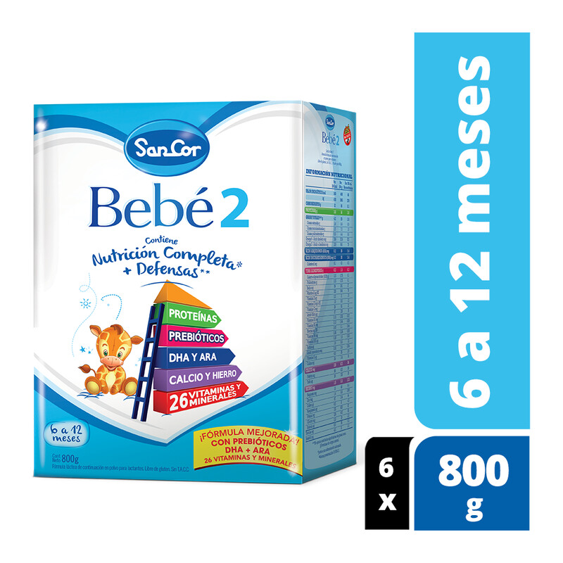 Leche infantil en polvo SANCOR BEBÉ 2.