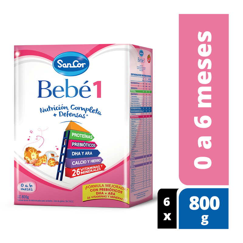 Leche infantil en polvo SANCOR BEBÉ 1