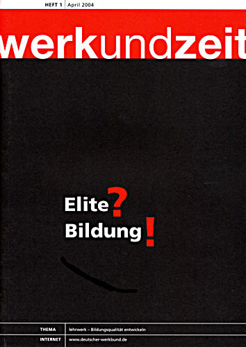 Zeitschrift werkundzeit des Deutschen Werkbundes
