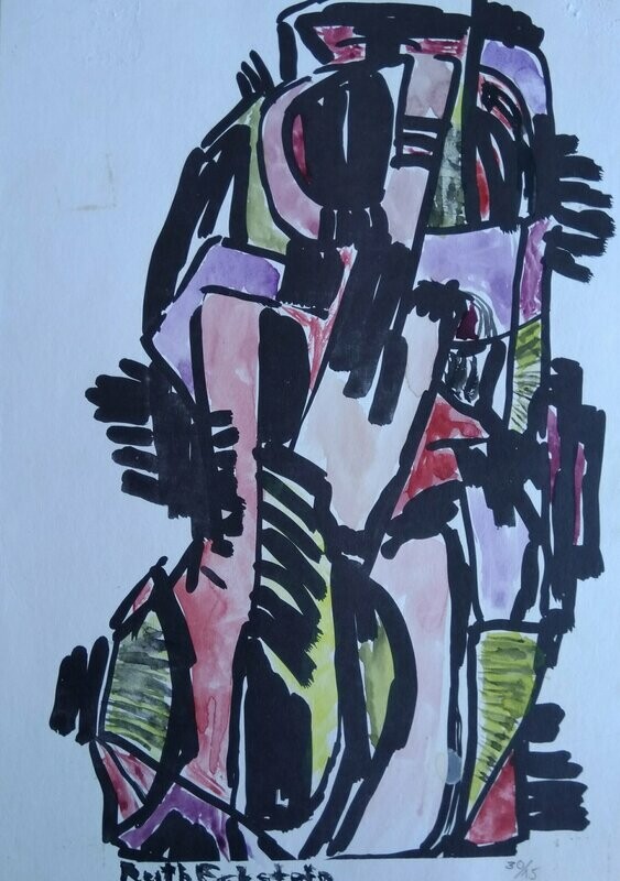 Ruth Eckstein, farbiger Druck