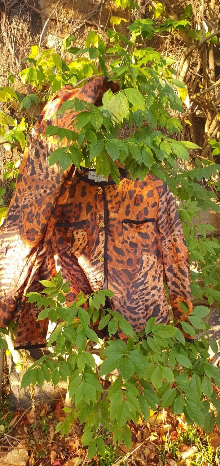 Hosenanzug „Leopardmuster“