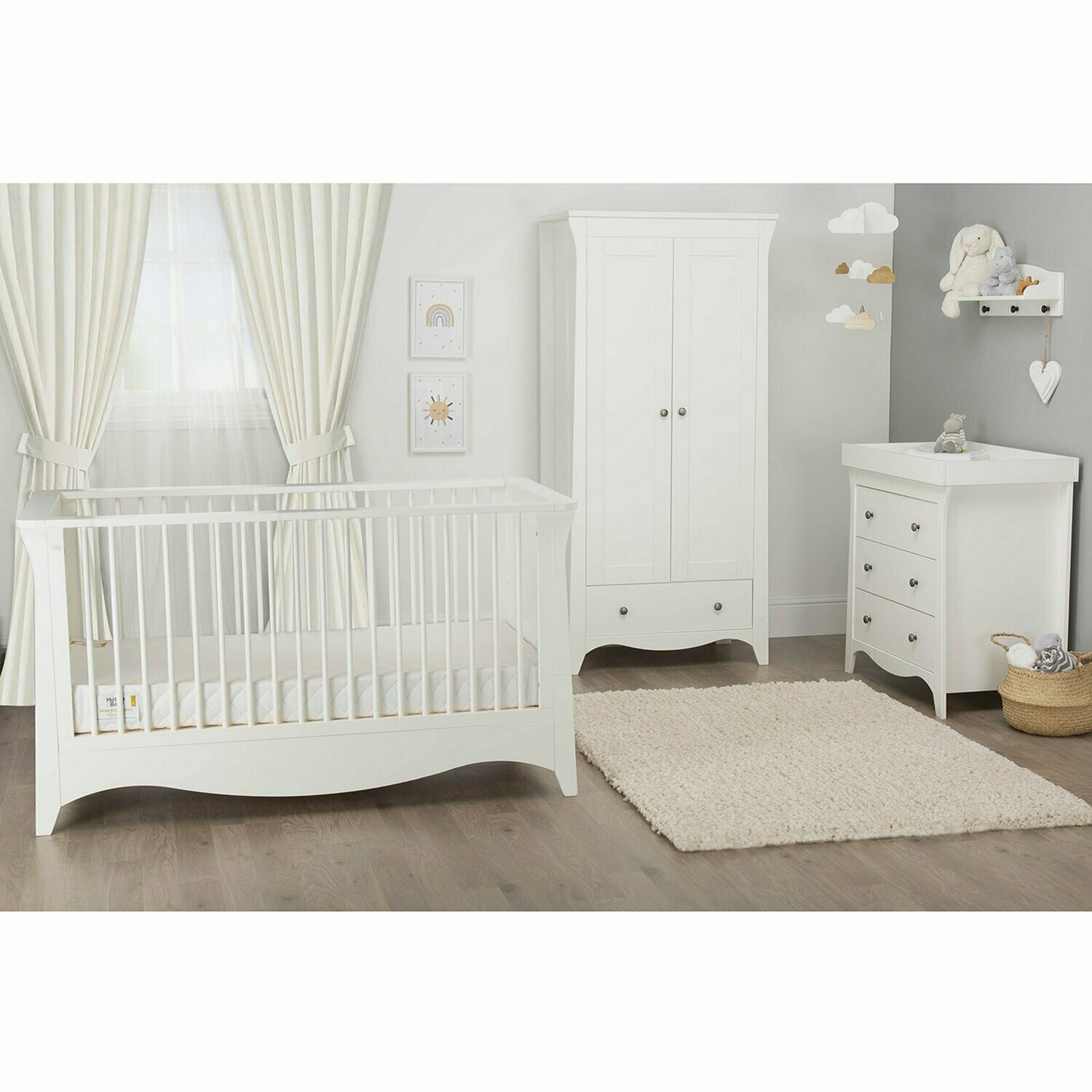cot wardrobe and drawer set
