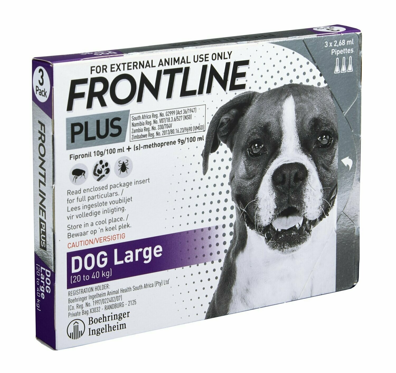 frontline plus spot on large dog