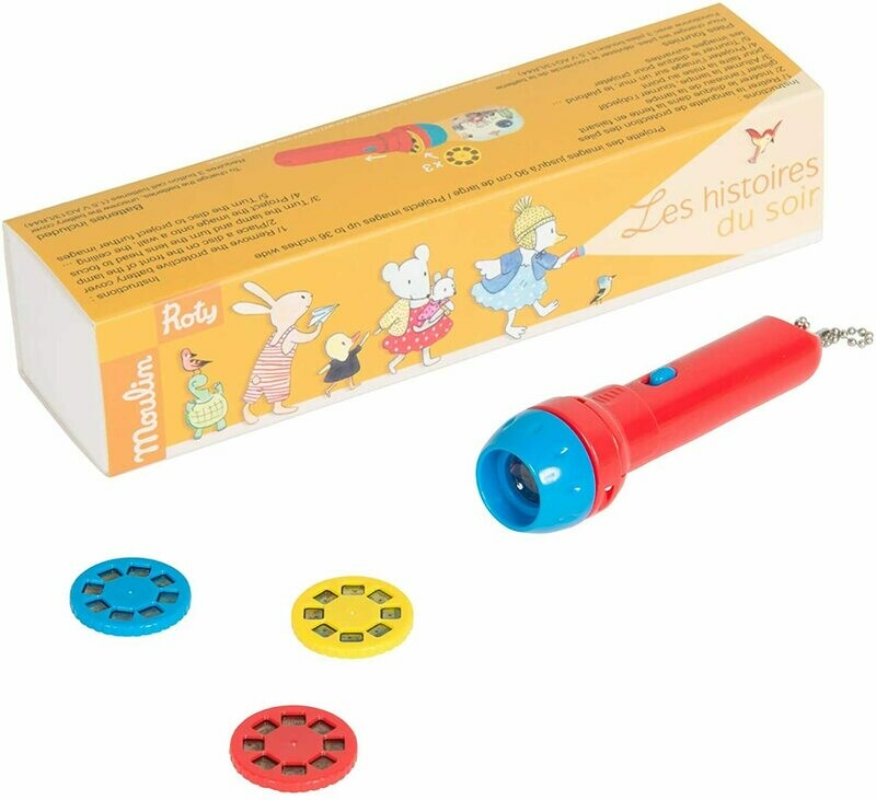 Moulin Roty Storybook Torch Projector - Les Petites Merveilles Cinema Box Gift Set (632365)