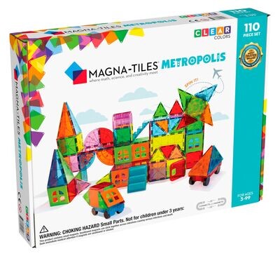 MAGNA-TILES Μαγνητικό Παιχνίδι 110 κομματιών Metropolis