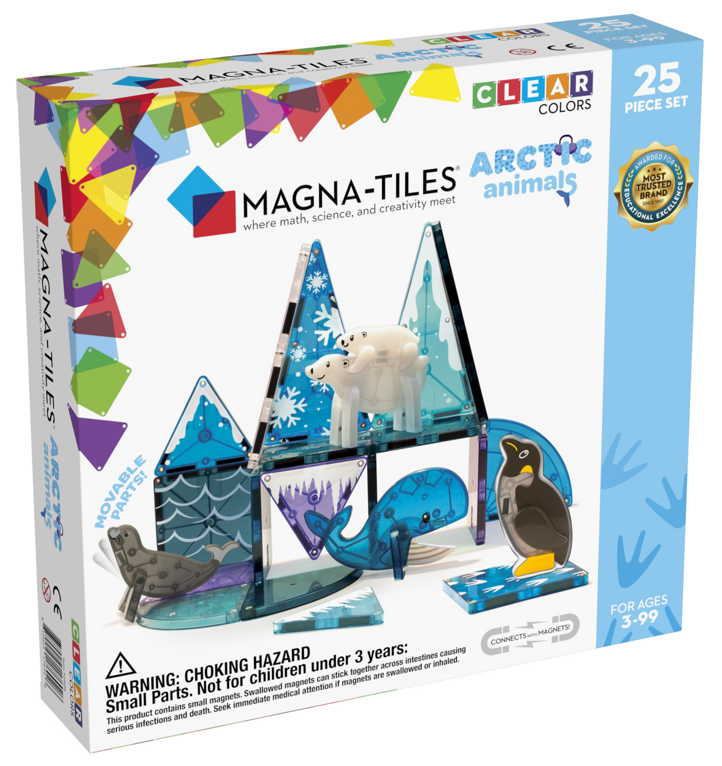 MAGNA-TILES Μαγνητικό Παιχνίδι 25 κομματιών Arctic