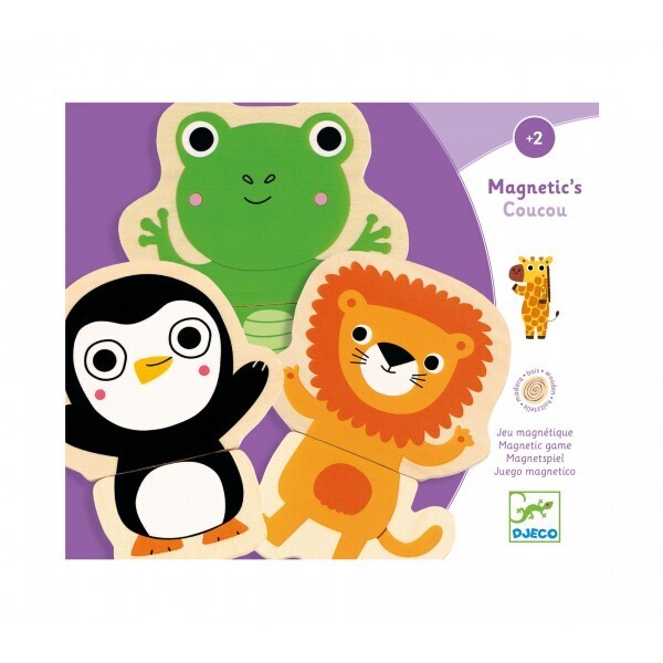 Μαγνητικό Ξύλινο Παιχνίδι Παζλ Ζωάκια Djeco