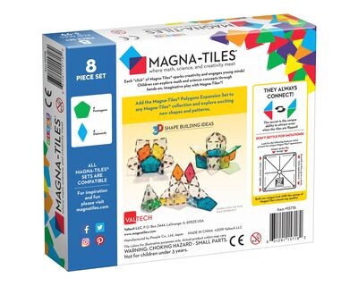 MAGNA-TILES Μαγνητικό Παιχνίδι 8 κομματιών Polygon Expansion