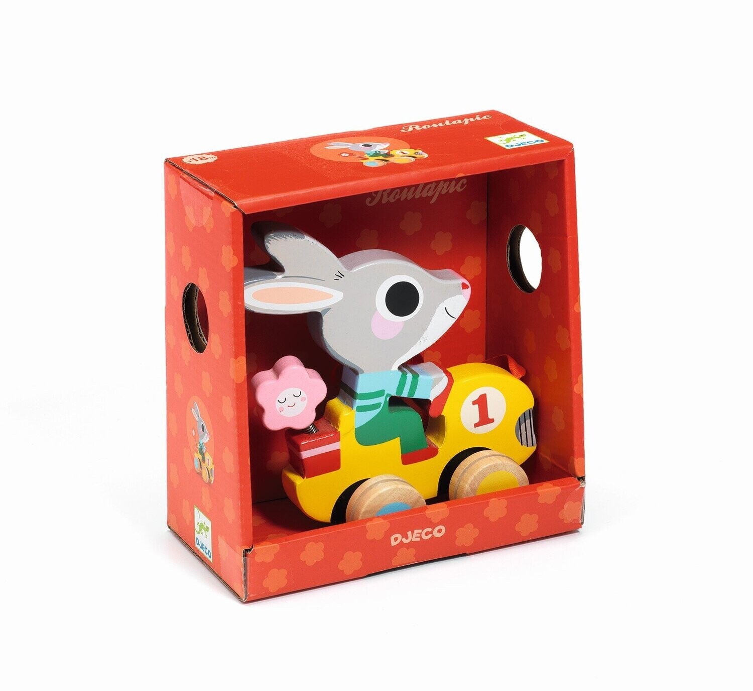 Ξύλινο παιχνίδι τρεχαλίτσα λαγουδάκι Djeco