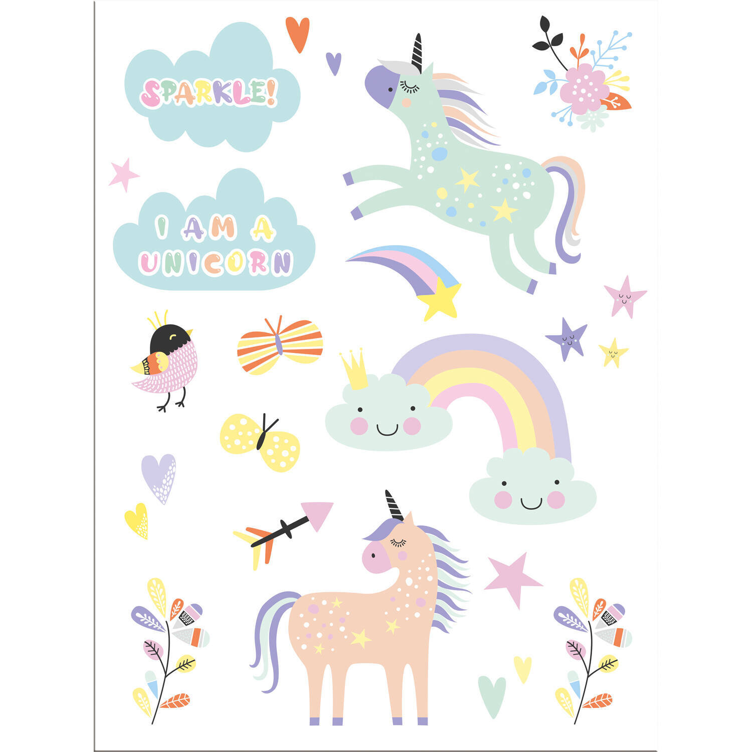 Τατουάζ Unicorns &amp; Rainbows
