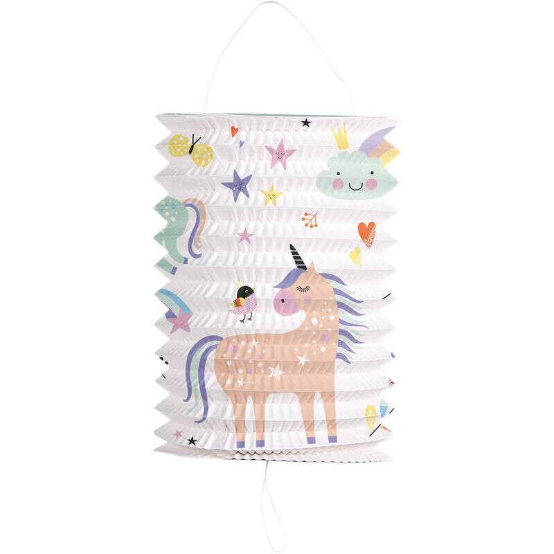 Χάρτινο Φαναράκι Unicorns &amp; Rainbows