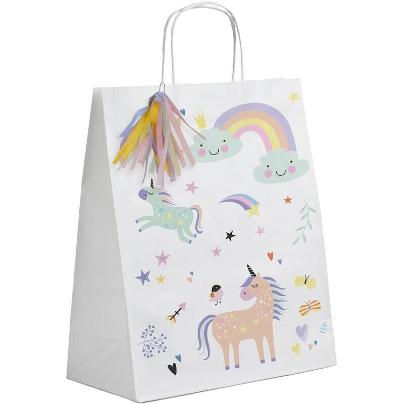 Χάρτινες Τσάντες Unicorns &amp; Rainbows 6 τεμάχια