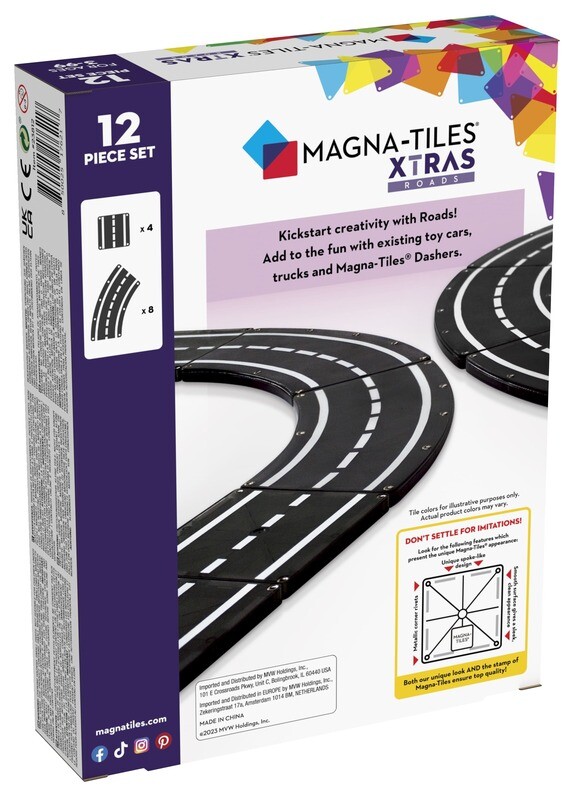 MAGNA-TILES Μαγνητικό Παιχνίδι 12 κομματιών XTRAS Roads