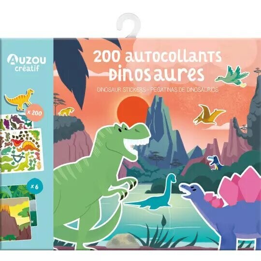 Επαναχρησιμοποιούμενα Αυτοκόλλητα Dinosaurs Auzou