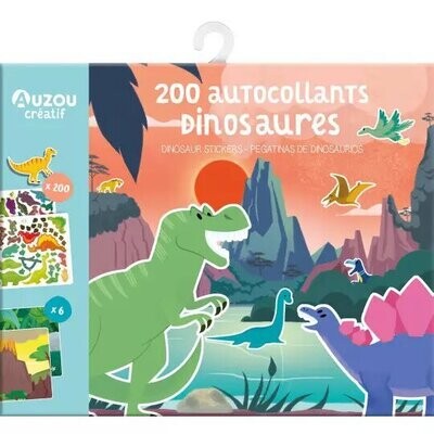 Επαναχρησιμοποιούμενα Αυτοκόλλητα Dinosaurs Auzou