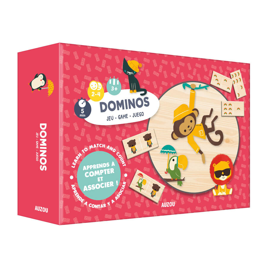 Επιτραπέζιο Ξύλινο Παιχνίδι Ντόμινο Auzou