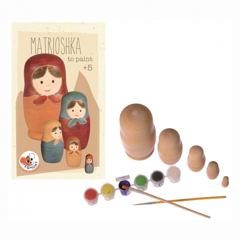 Ξύλινο Παιχνίδι Ζωγραφικής Matrioshka Egmont Toys