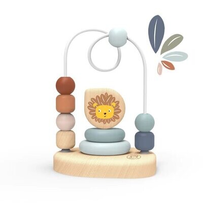 Ξύλινος Λαβύρινθος με Χάντρες Λιοντάρι