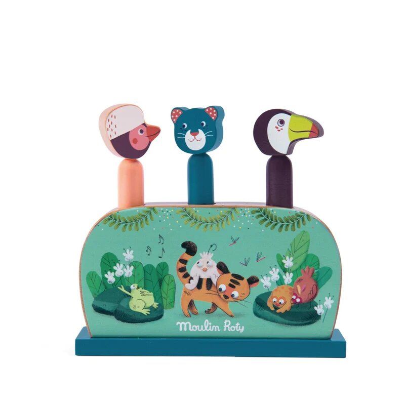 Ξύλινο Παιχνίδι Δραστηριοτήτων Pop up Moulin Roty