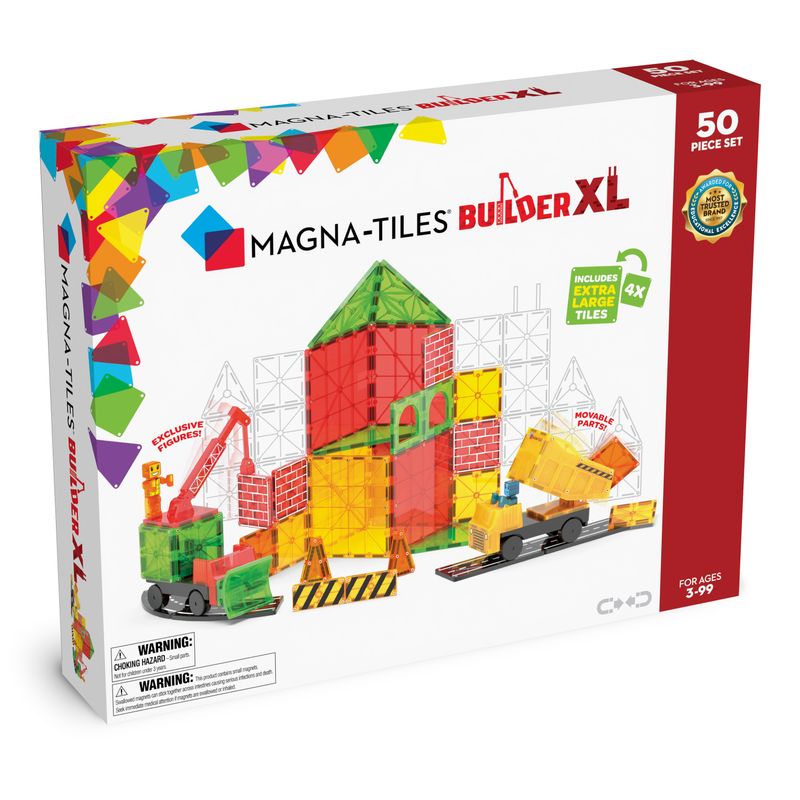 MAGNA-TILES Μαγνητικό Παιχνίδι 50 κομματιών Builder XL