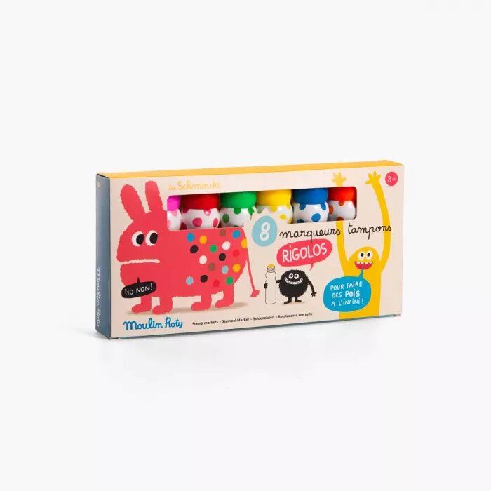 Σετ 8 Μαρκαδόρων Les Schmouks Moulin Roty