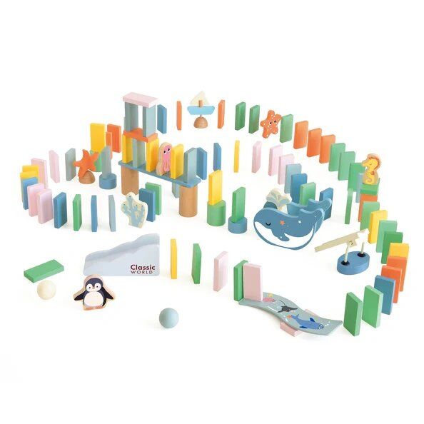 Ξύλινο Παιχνίδι Ocean Dominoes