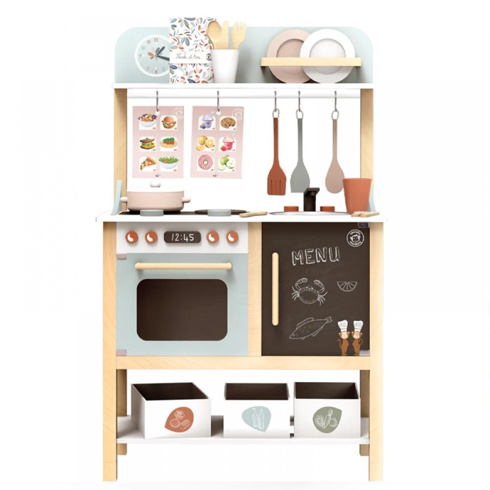 Ξύλινη Κουζίνα με Αξεσουάρ Speedy Monkey