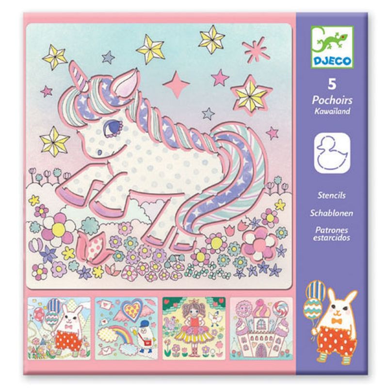 Στένσιλ Σχεδίασης "Χαριτωμένα Ζωάκια" Djeco