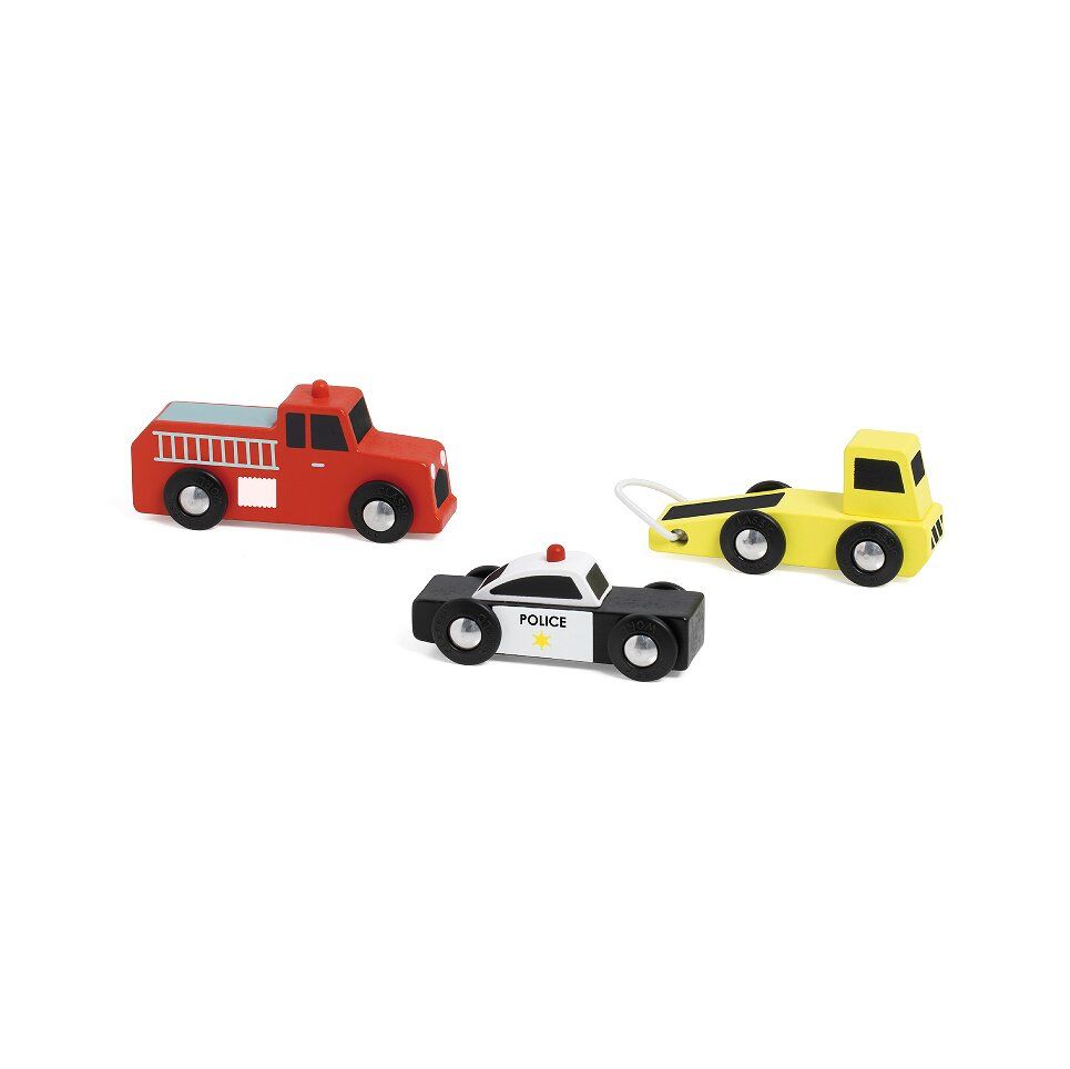 Σετ Ξύλινα Αμαξάκια Service Cars Classic WORLD