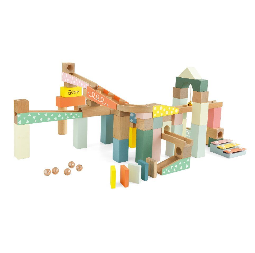 Ξύλινο Παιχνίδι Marble Blocks Classic WORLD