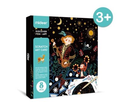 Σετ Χαρακτικής Scratch Art Card Mideer