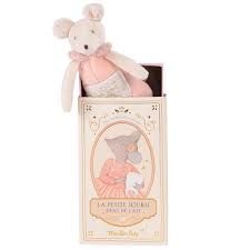 Ποντικίνα με Θήκη για Πρώτα Δοντάκια  Moulin Roty