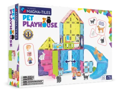 MAGNA-TILES Μαγνητικό Παιχνίδι 50 κομματιών Pet Playhouse