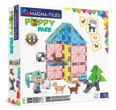 MAGNA-TILES Μαγνητικό Παιχνίδι 27 κομματιών Puppy Park