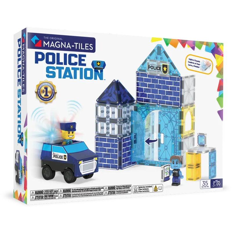 MAGNA-TILES Μαγνητικό Παιχνίδι 35 κομματιών Police Station