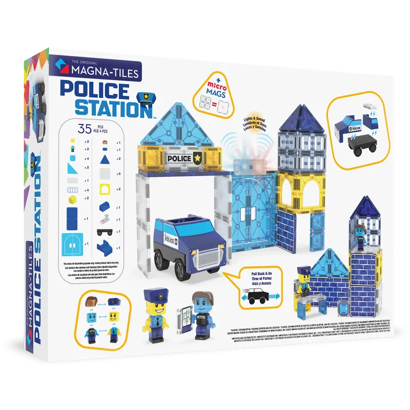 MAGNA-TILES Μαγνητικό Παιχνίδι 35 κομματιών Police Station