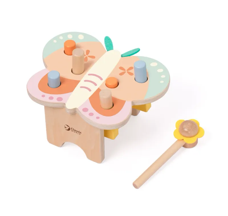 Ξύλινο Παιχνίδι Δεξιοτήτων με Σφυρί Classic WORLD