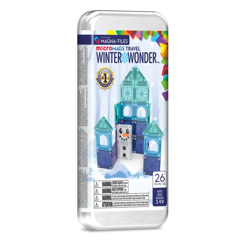 MAGNA-TILES Mαγνητικό Παιχνίδι 26 κομματιών microMAGS Winter Wonder Travel