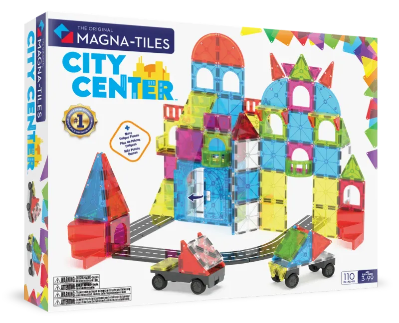 MAGNA-TILES Μαγνητικό Παιχνίδι 110 κομματιών City Center