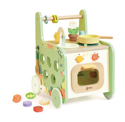 Ξύλινη Περπατούρα &amp; Παιδική Κουζίνα 2 σε 1