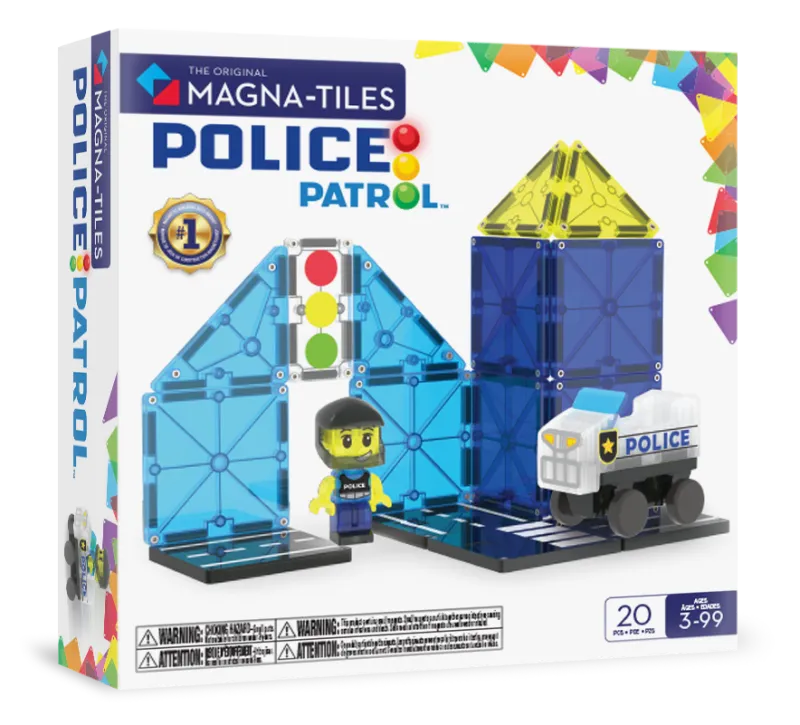 MAGNA-TILES Μαγνητικό Παιχνίδι 20 κομματιών Police Patrol